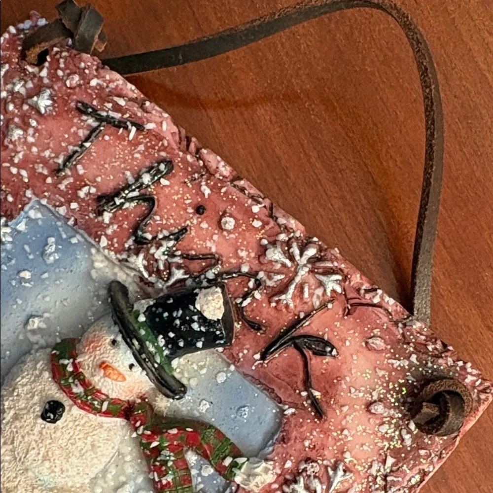 Festive Snowman Wall Hanging - Picture 2 of 4